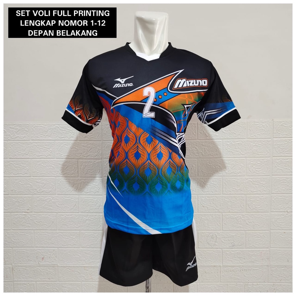 Baju dan Celana Voli Pantai Team Lengkap Pakai Nomor depan Belakang 1-12 Warna Stabilo