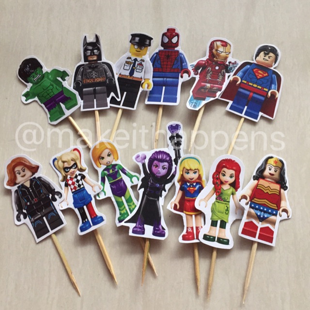 Topper lego superhero