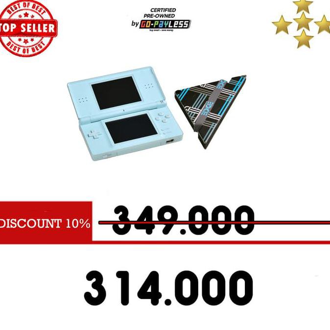 PROMO HARI INI  Nintendo DS Lite / NDS Lite Free 20 Games by GoPayLess PREOWNED 1DT