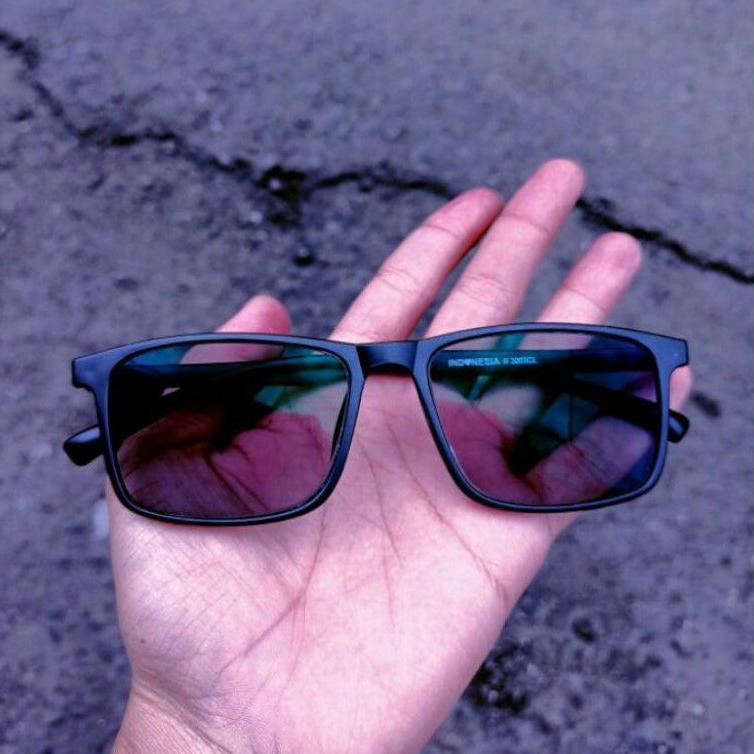 Model Baru.. Kacamata Photocromic Pria Wanita Kaca mata minus anti radiasi UV lensa potocromic B 213