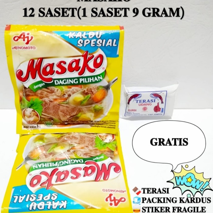 

PROMO Masako Daging Kaldu Spesial GRATIS terasi khas Cirebon