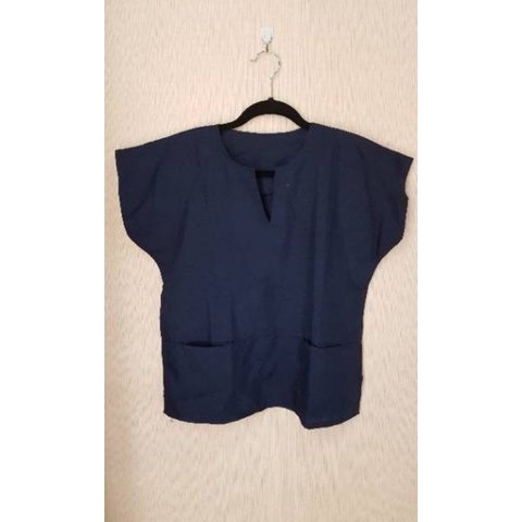 atasan wanita UK M biru Dongker preloved