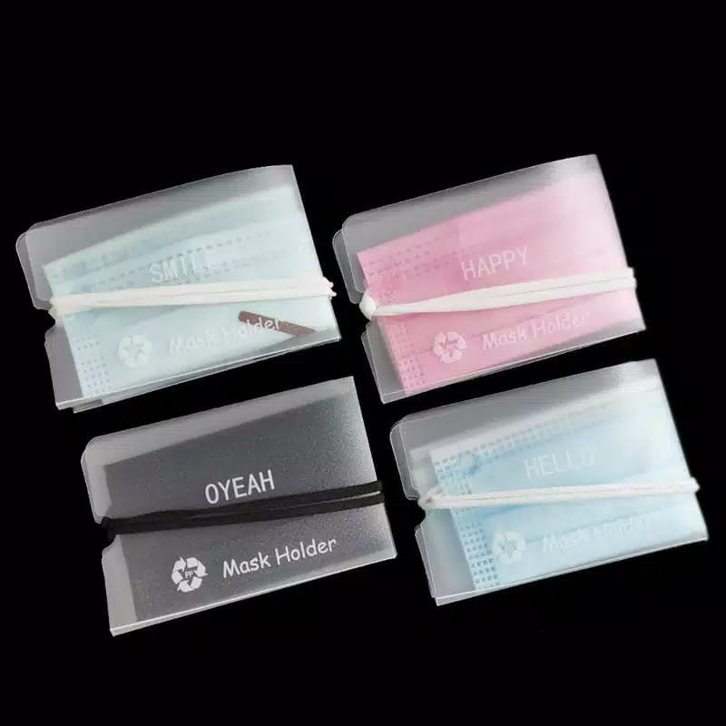 KOTAK TEMPAT PENYIMPANAN MASKER MULUT SEMENTARA MASK HOLDER MASKER KEEPER MASKEEPER MASK STORAGE