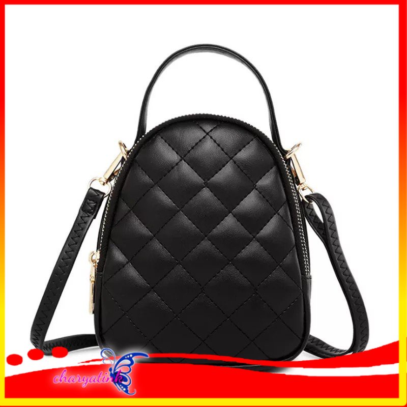 Charyatink - Tas Wanita Slempang Pocket Bag tempat HP dan Uang Wanita Lucu Terbaru QUILTED Import