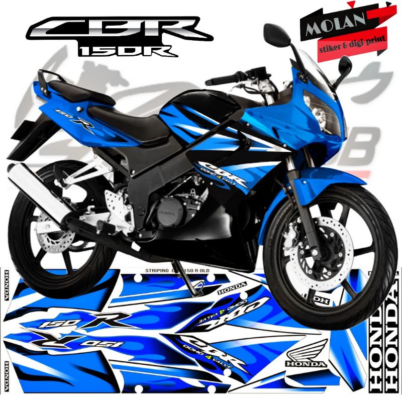 Decal Sticker Striping Variasi Motif Ori Honda CBR 150 R OLD 2003-2004-2005-2006-2007-2008-2009 /CBR