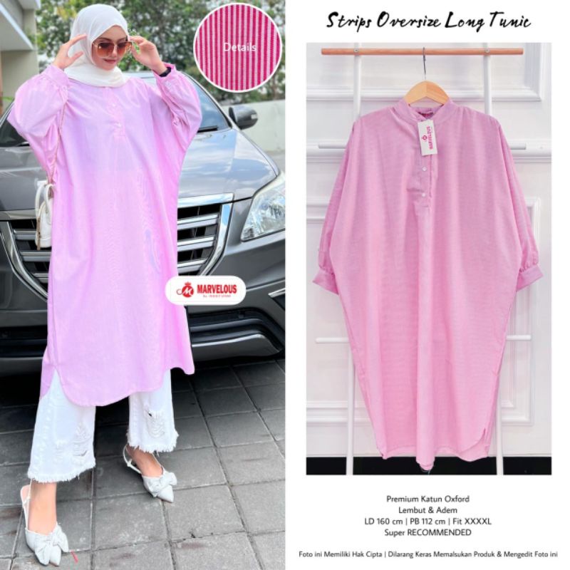 STRIPS LONG TUNIK LD 160 PB 112 OVERSIZE
