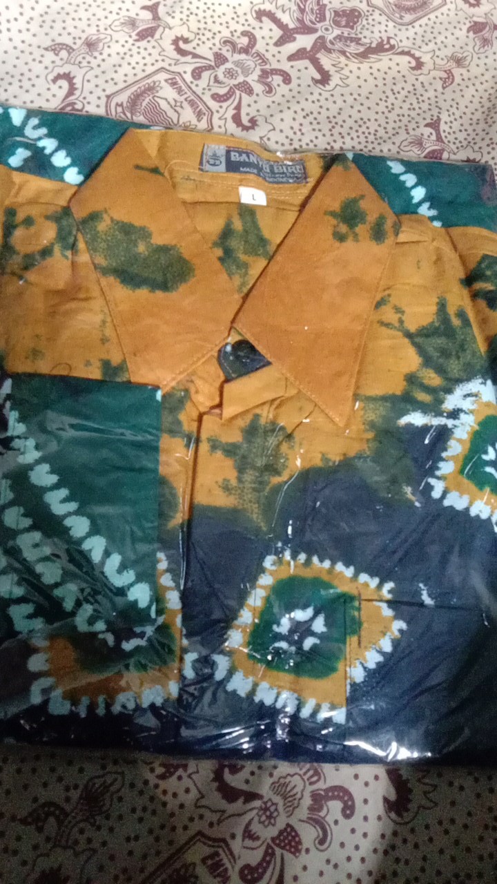 Kemeja Batik - Ppbtk07 Modern  Panjang Casual Modis Trendy Masa Kini M L Xl Asli Pekalongan