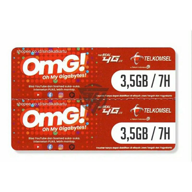 voucher Telkomsel 3gb/7hari