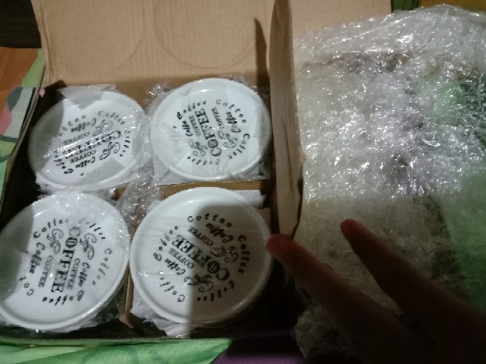 Set Cangkir Motif Coffee Isi 6