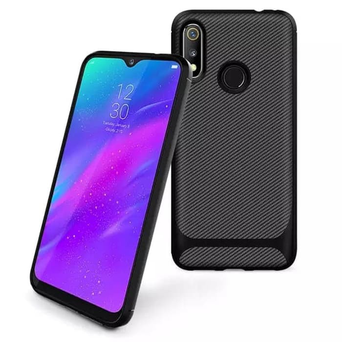 Oppo Realme 3 Soft Case Rugged Carbon