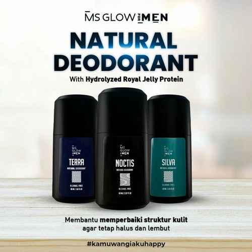 MS GLOW MEN NATURAL DEODORANT 60ML