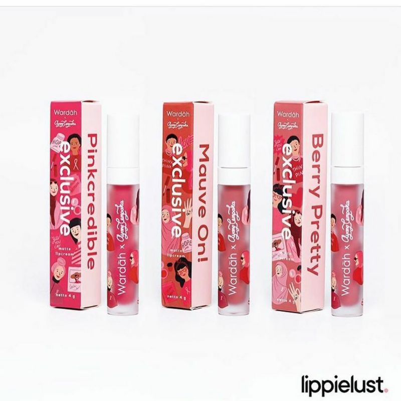 wardah Exclusive lipcream ayang cempaka