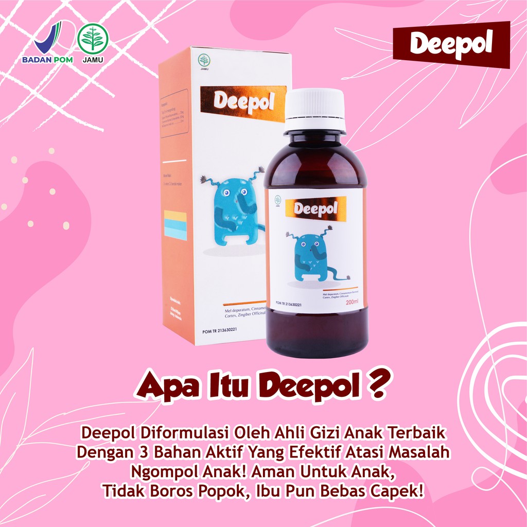 Madu Deepol - 100% Ori Solusi Atasi Sembelit &amp; Mudah Ngompol Ompol || Lancarkan Saluran Pencernaan Anak Isi 200ml