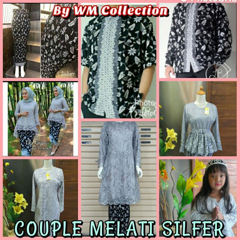 Wm>couple Melati Silfer/ Couple Keluarga/couple Batik/couple Kondangan