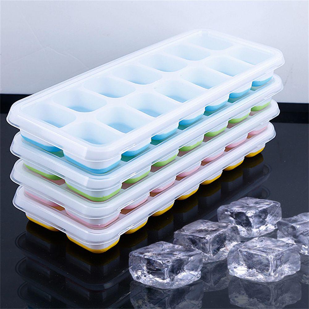 Pineapple Ice Cube Tray Freezer Makanan Coklat Ice Cream Removable Lid Cover Food Grade 14sel