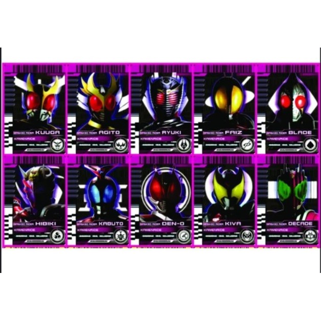 10 Custom Card DX Kamen Rider Decade Diend Decadriver DecadeDriver Driver Kuuga Agito Ryuki Faiz