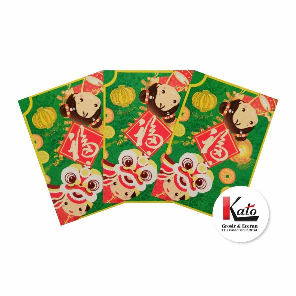 

Angpau Isi 10 Amplop Angpao Tahun Baru Imlek Motif Barongsai