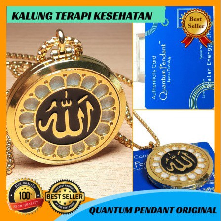 Kalung Kesehatan Liontin Lafadz Allah Quantum Pendant Garansi Asli