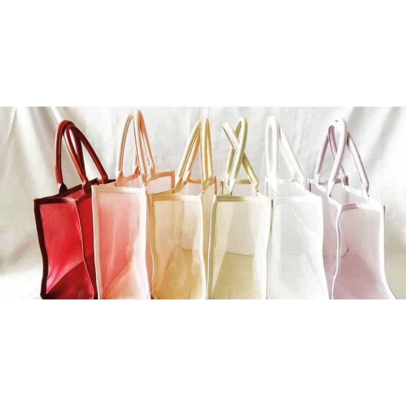 MIKA pvc murah tebal keren tas korea tas jinjing totebag custom souvenir