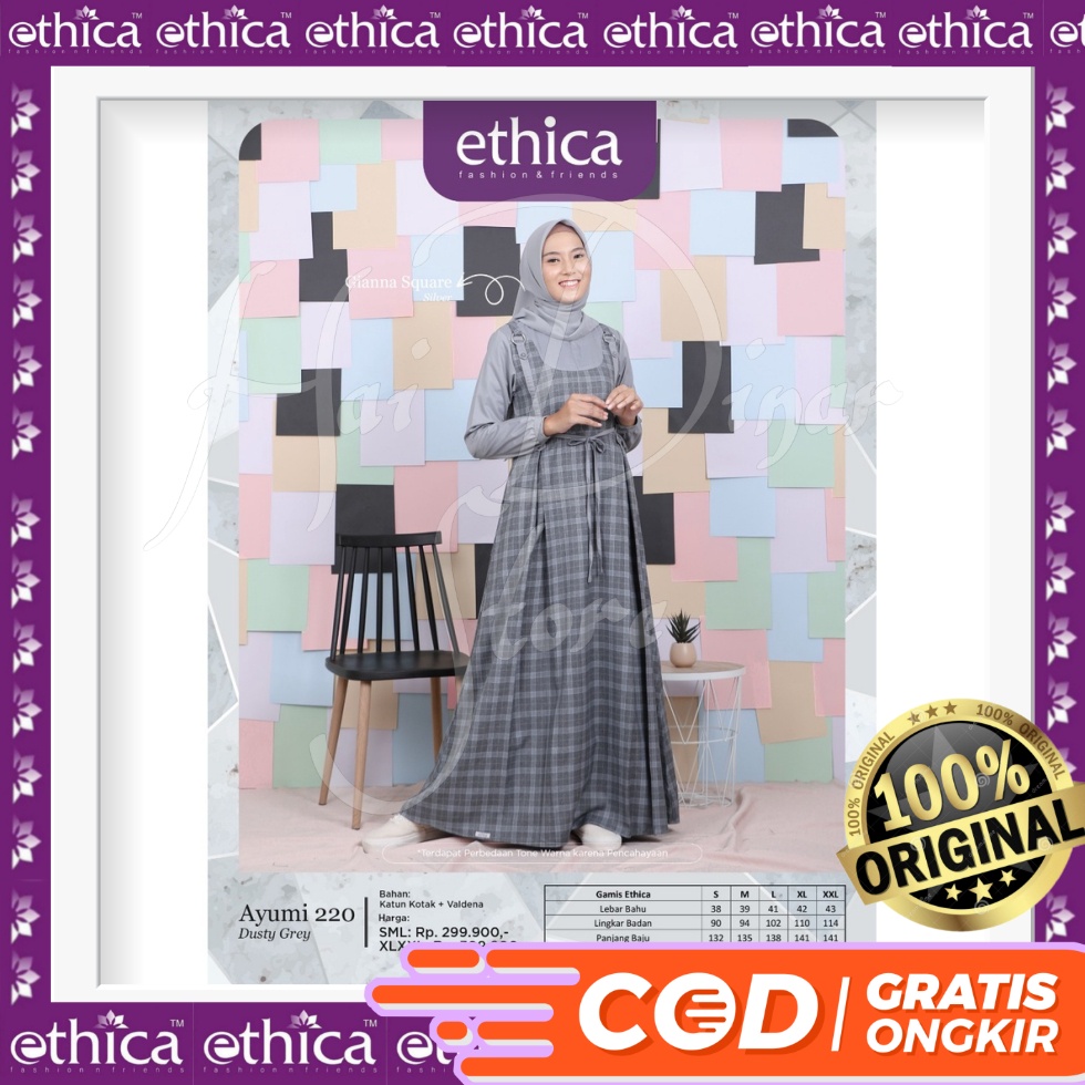 [Terbaru] Ethica Gamis Muslimah Ayumi 220 Dusty Series Ready