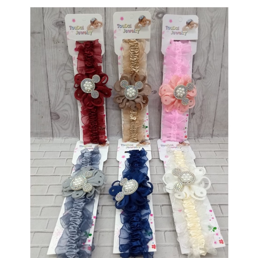 Bandana Bayi Karakter Lucu / Aksesoris Rambut bayi / Headband Baby