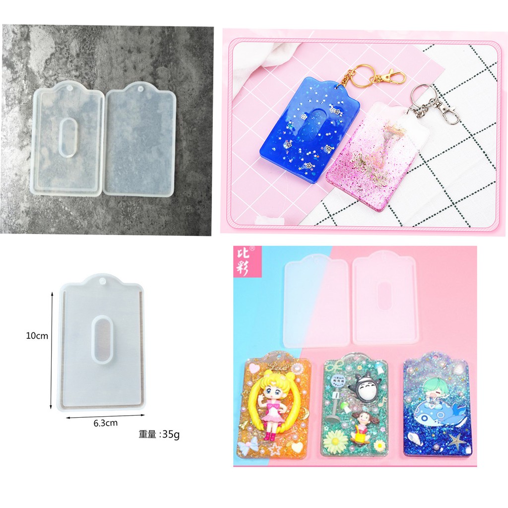 

Cetakan Resin ID Card/Name Tag Mold Silikon Clay Bahan Resin Craft MLD203