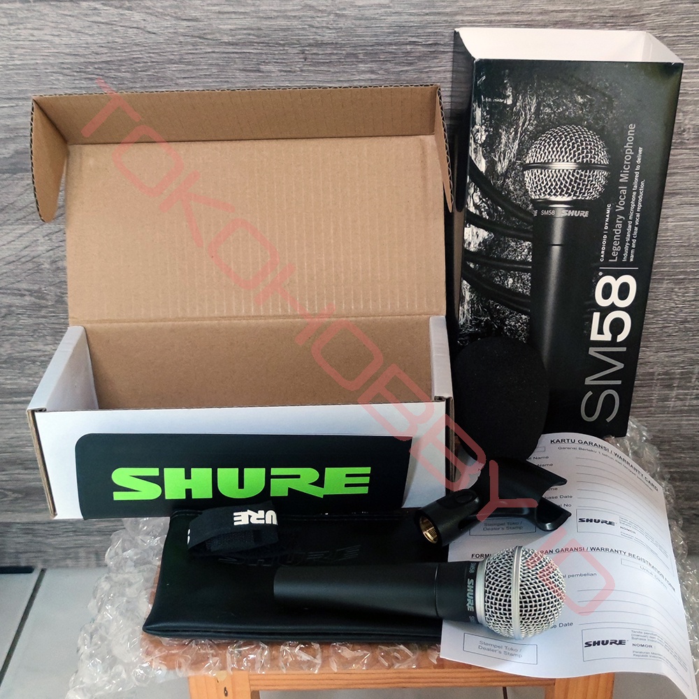 Mic Kabel SHURE SM58-LC Original Microphone SM 58 Asli Resmi