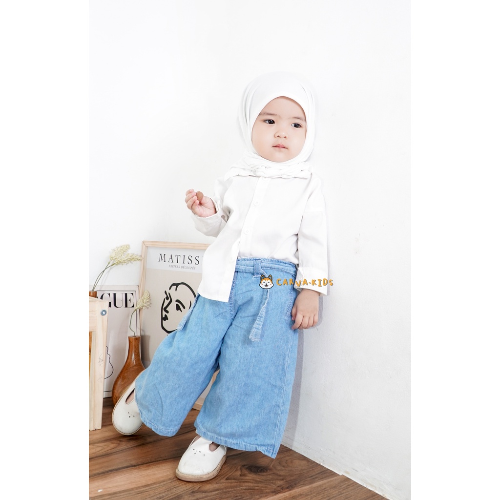 celana anak cewek celana panjang anak celana anak perempuan kulot jeans original denim celana bayi 1-6 tahun