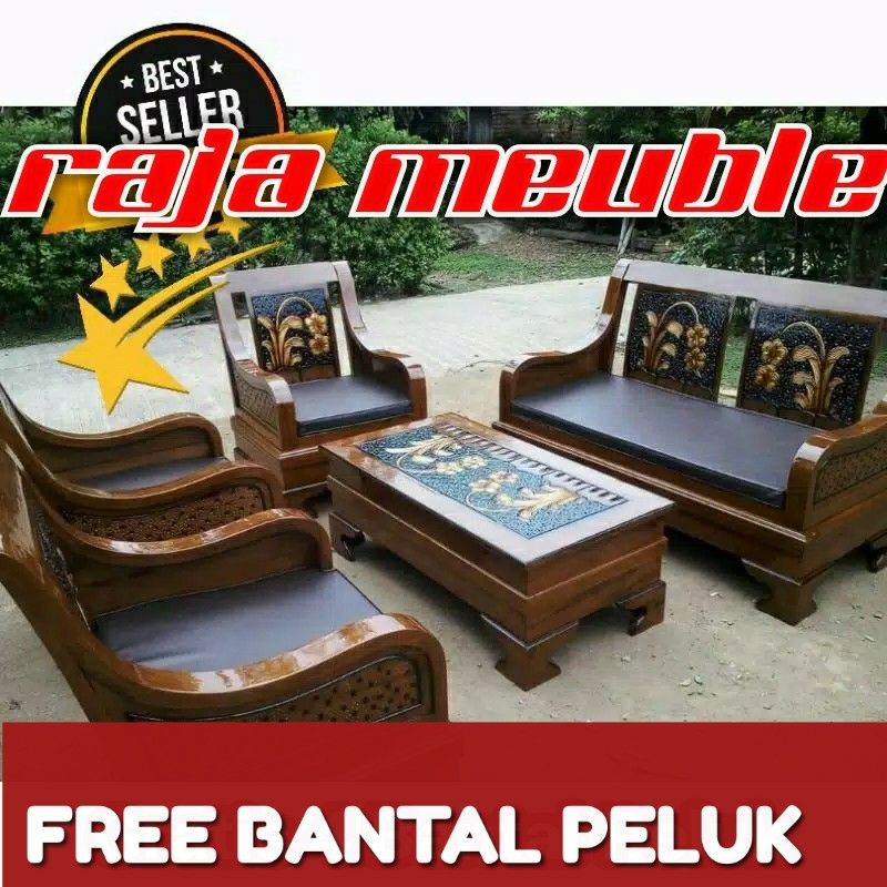 KURSI TAMU JATI MODEL SEMUT,KURSI SUDUT JATI