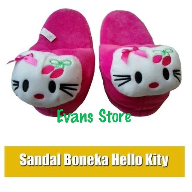SANDAL BONEKA M HELLO KITTY/SANDAL ANAK/SANDAL LUCU/SANDAL RUMAH