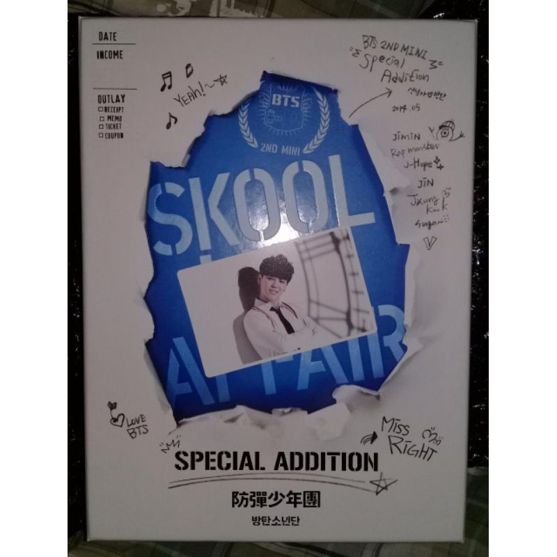BTS Album Skool Luv Affair Special Addition (SLA SA) Jimin Photocard (Bangtan Sonyeondan)