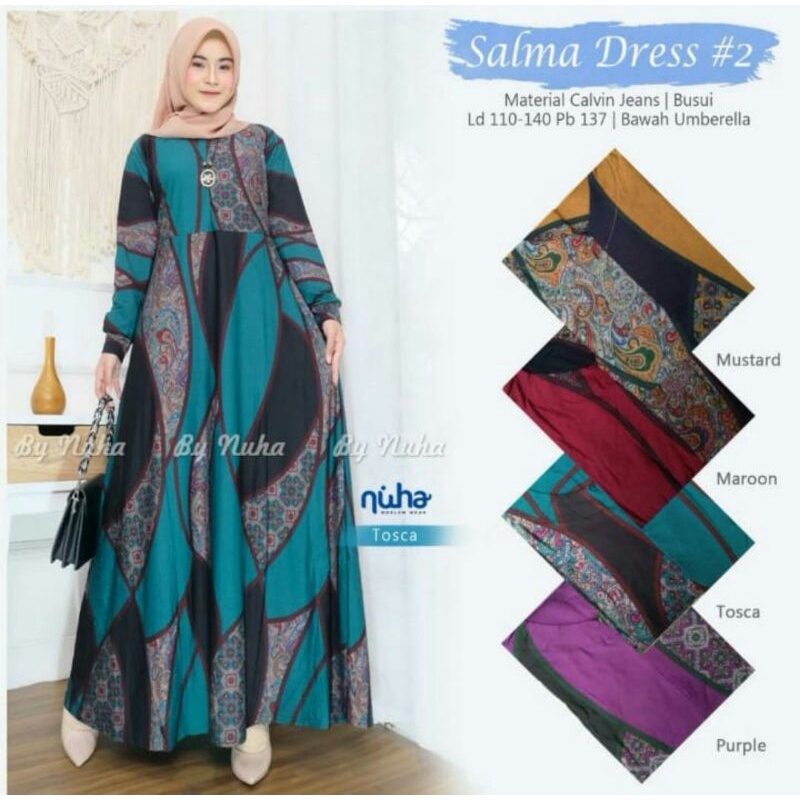 SALMA DRESS #2 BY NUHA||CALVIN JEANS BUSUI LD 110-140 PB 137