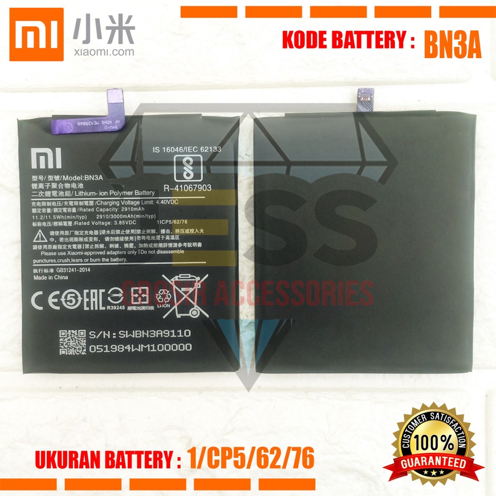 Baterai Battery XIAOMI BN3A BN-3A Tipe HP Redmi GO - M1903C3GG - M1903C3GH - M1903C3GI