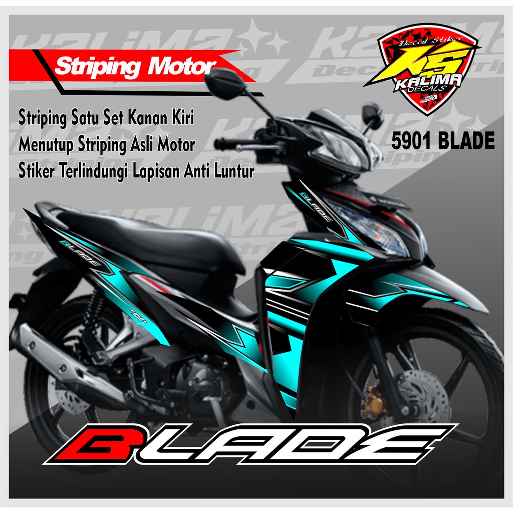 Jual 5901 Striping Blade 125 Fi Variasi Stiker Sticker Skotlet Motor