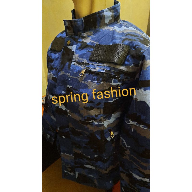 Jaket Loreng TNI AU - Jaket TNI AU Slim - Jaket Loreng AU Model ABG - Jaket TNI AU Pres Body