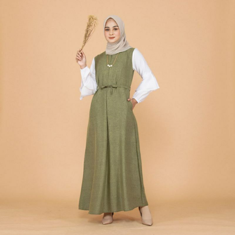 Shanum Dress (Gamis Katun Madina) (gamis polos)