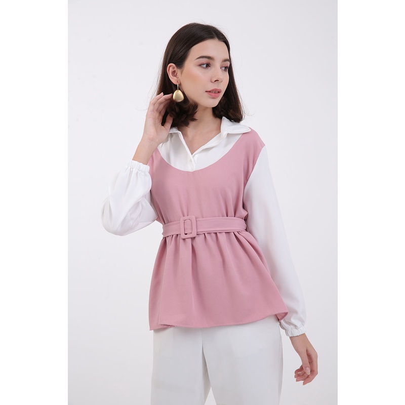 Berrybenka - Atasan Blouse Wanita Sofia Mulidia Tops-7