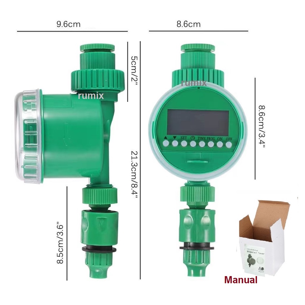 Digital Automatic Irigasi Timer Air Taman Otomatis Garden Water Alat Penyiram Tanaman Aqualin Kran