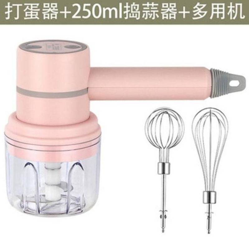 PROMO Chopper Mixer 2 in 1 Hand Mixer Mini Portable USB Recharge 300 ml