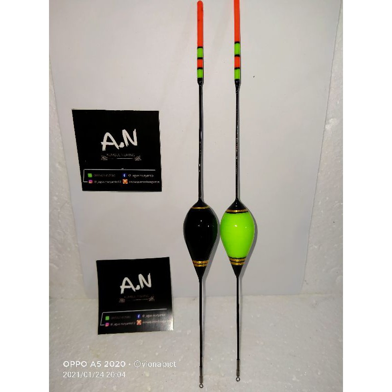 kumbul atau pelampung pancing anti badai hand made panjang 10cm-30cm