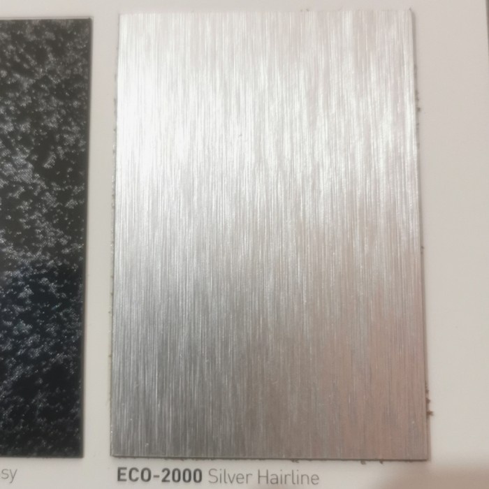 HPL ECO silver hairline eco-2000 eco-2000 silver kilap bukan taco