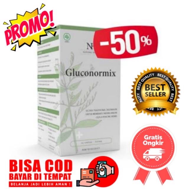 Promo Gluconormix NH glucornomix Asli Obat Diabetes/kencing Manis Bpom Asli Original