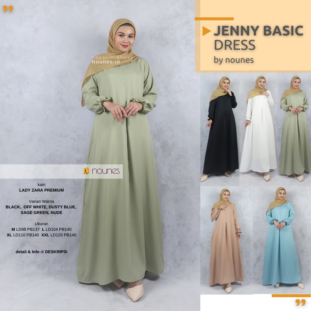 DEFECT Gamis Polos Reject matt Lady Zara n Wollycrepe Syahira Jenny Yulia Plain Dress Cacat Minor