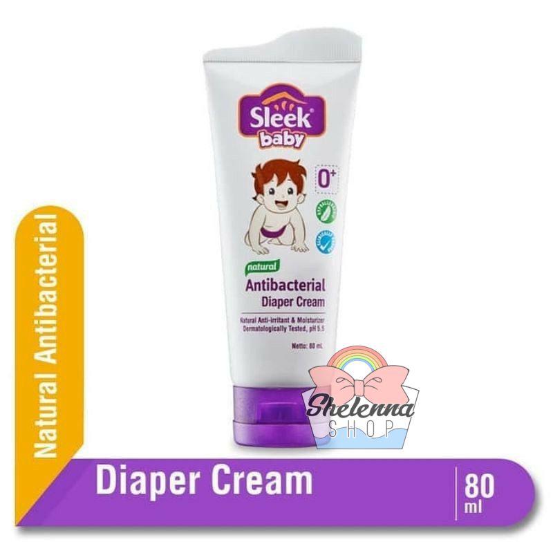 Sleek Baby Antibacterial Diaper Cream Natural 80ml