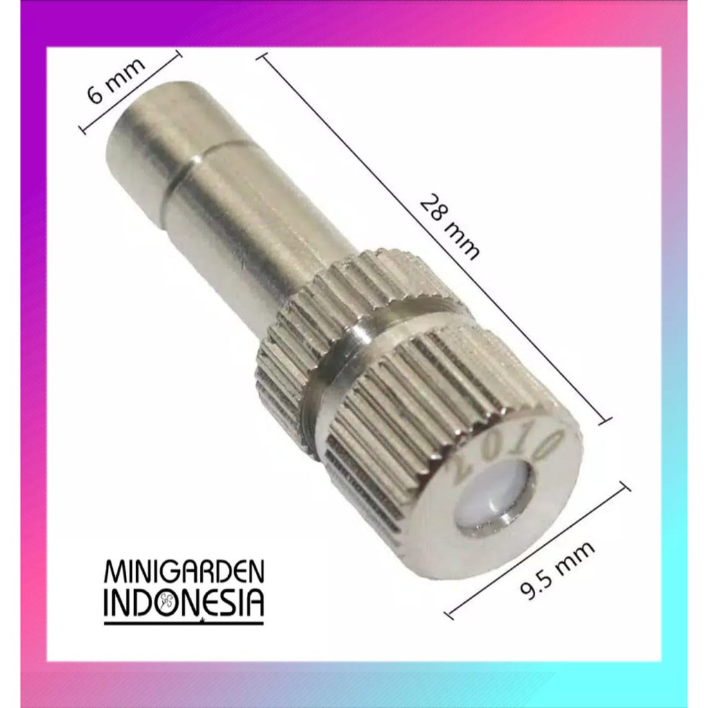 MIST NOZZLE SLIP LOCK 0.3MM 0.4MM 0.5MM 0.6MM anti drip head misting kabut alat siram irigasi taman