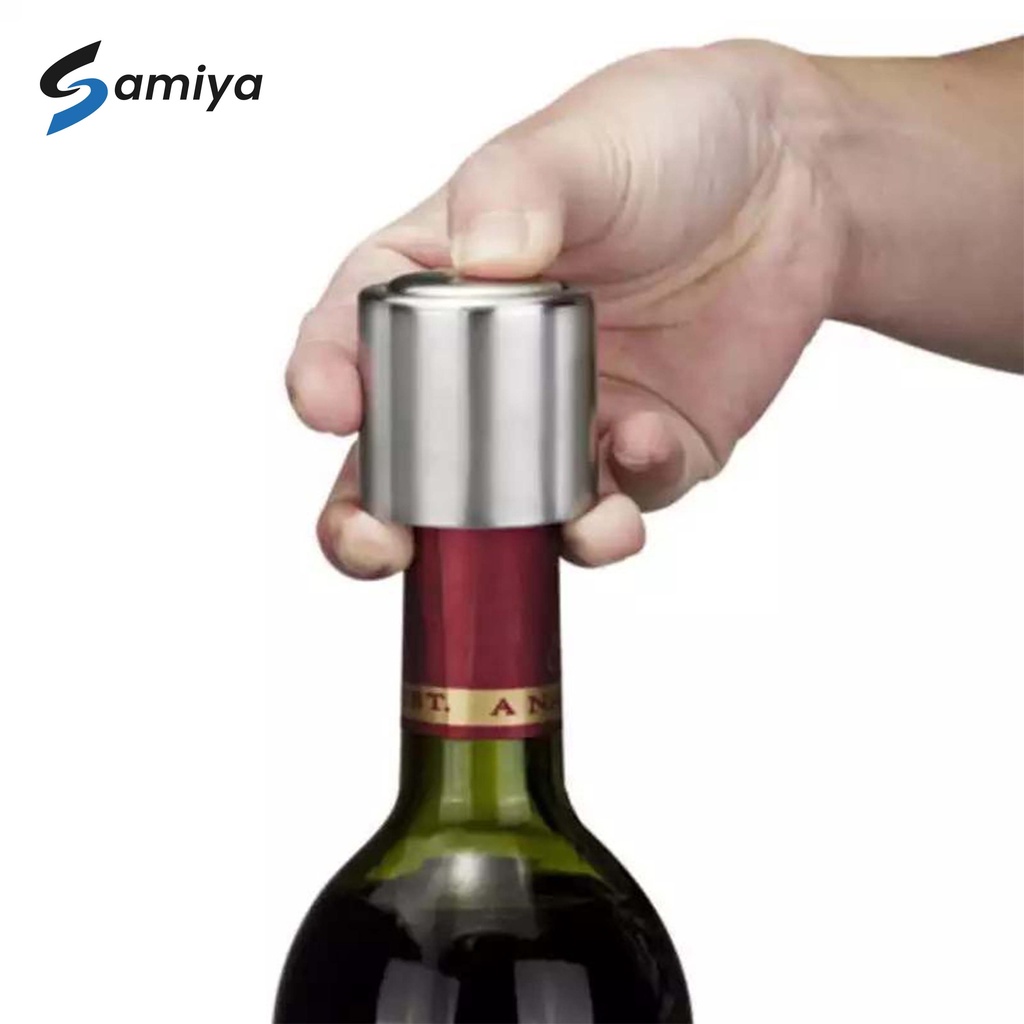 wine vacuum penutup botol minuman wine syrup minyak / wine bottle pump stopper stainless