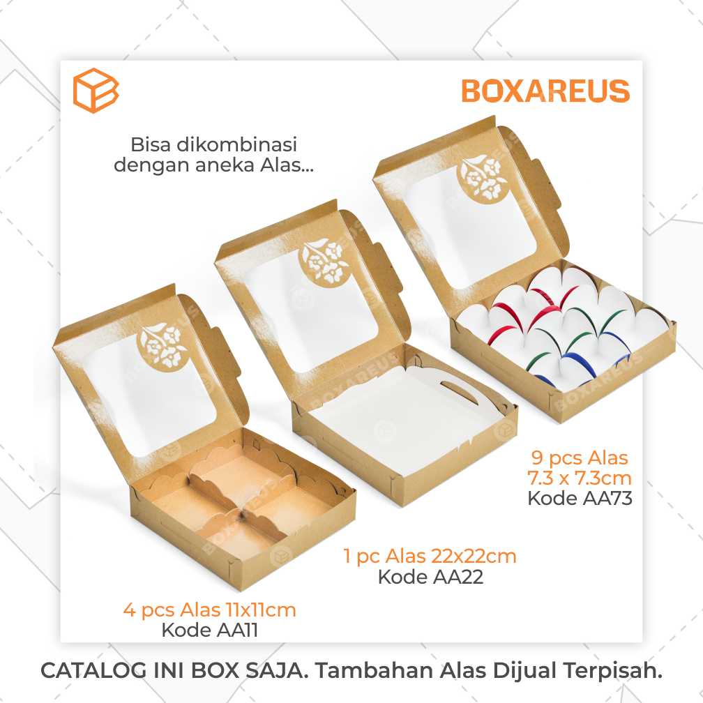 Box Kue Window Cake Box Brownies Packaging Dus Bolu | CB2205