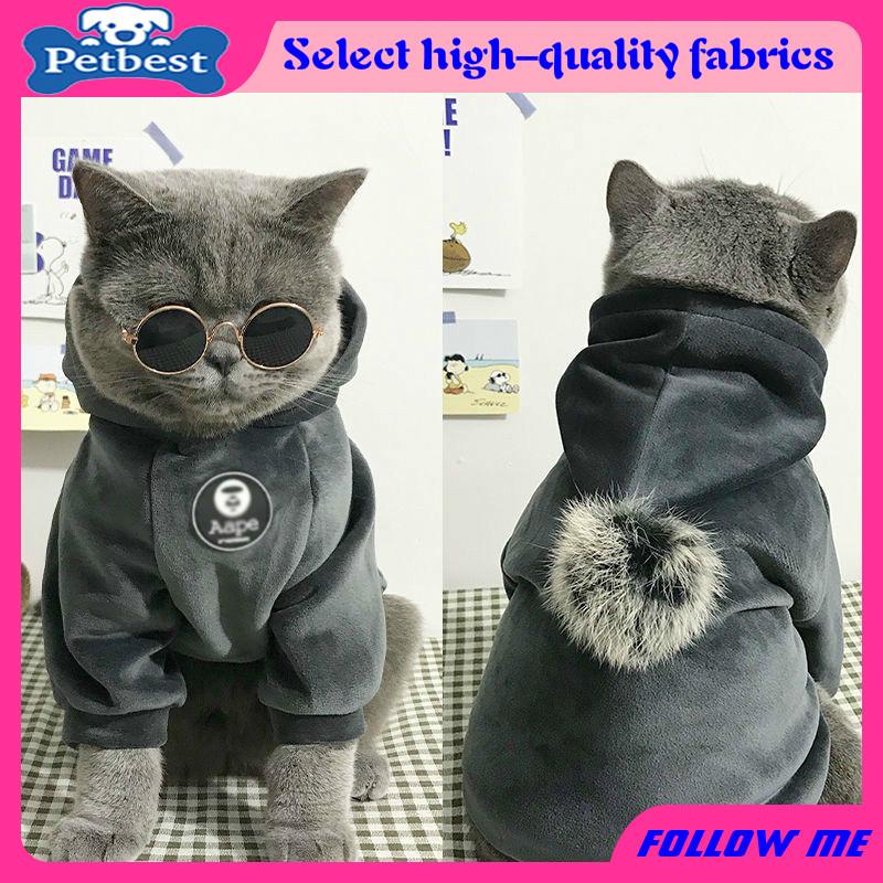 Yufei Sweater Hoodie Super Lembut Untuk Anjing / Kucing