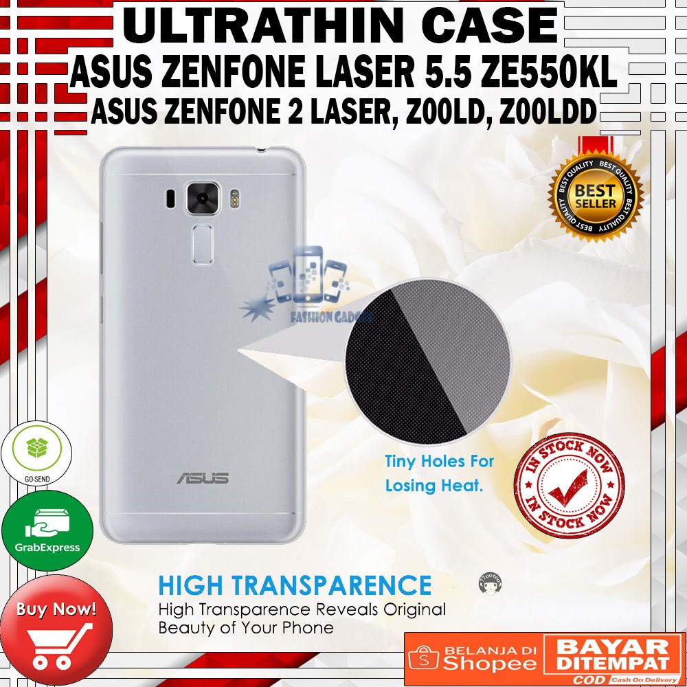 Ultrathin Asus Zenfone Laser 5.5 / ZE550KL / ZE551KL Ultra Thin / Silikon Zenfone / Case Transparant