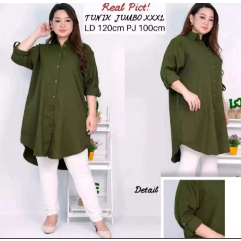 Tunik Jumbo Tunik Polos Tunik Murah Tunik Keren Tunik Import Baju Muslim Baju Panjang Premium Katun